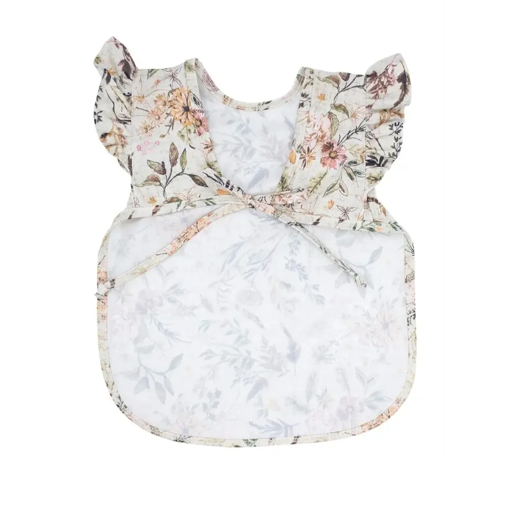 Flutter Delilah Floral bib Baby & Toddler Soft Waterproof Stain Resistant 6m-3T